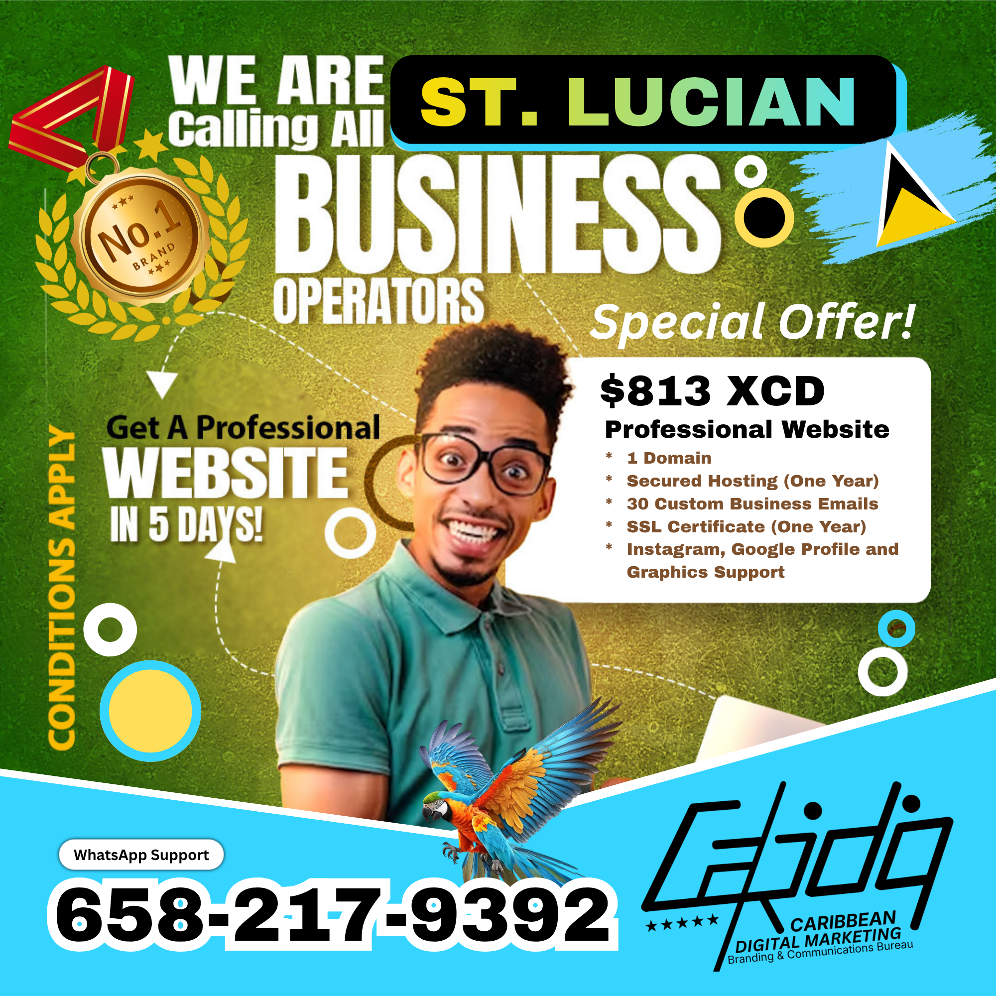 St. Lucia 🇱🇨 Website Setup