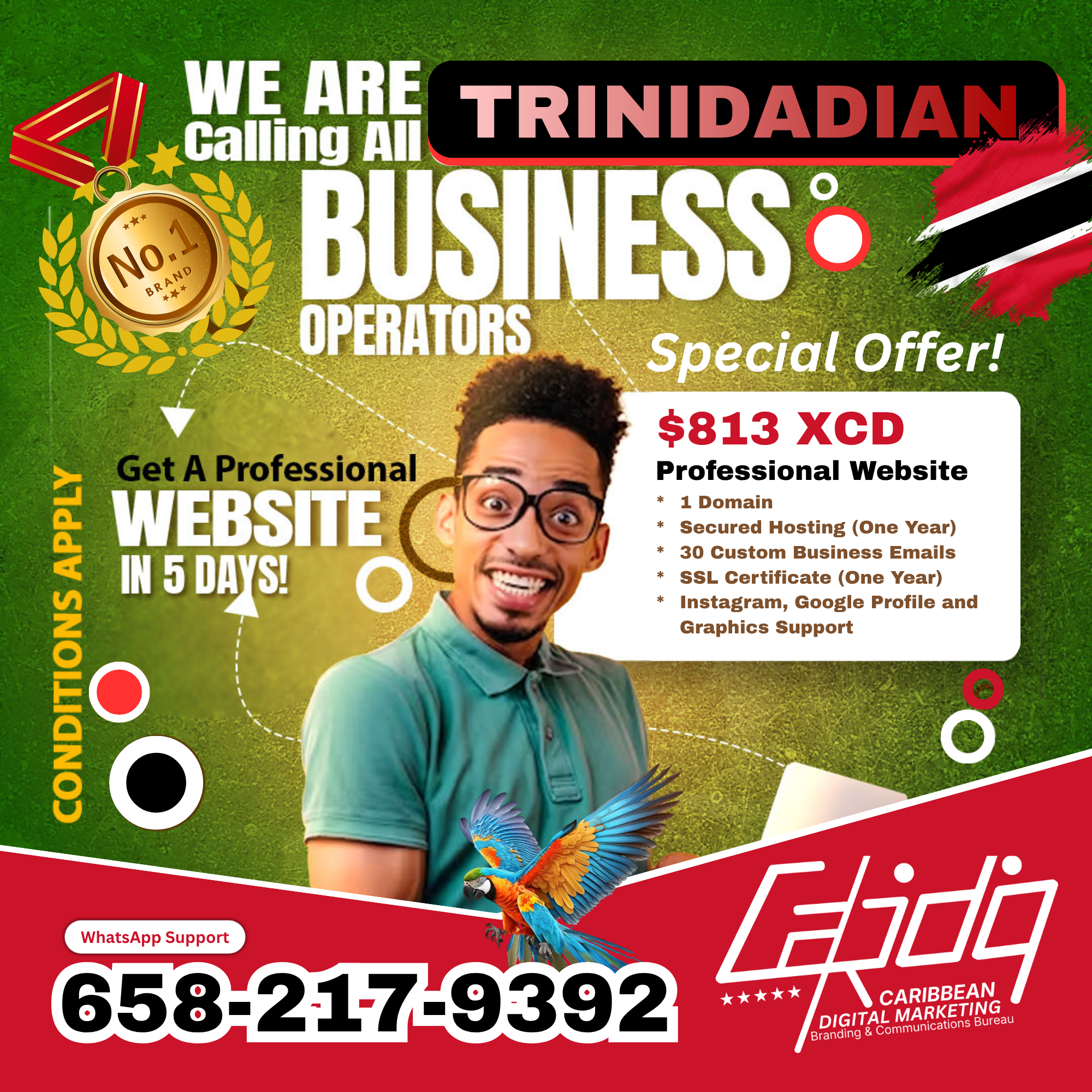 Trinidad & Tobago 🇹🇹 Website Setup